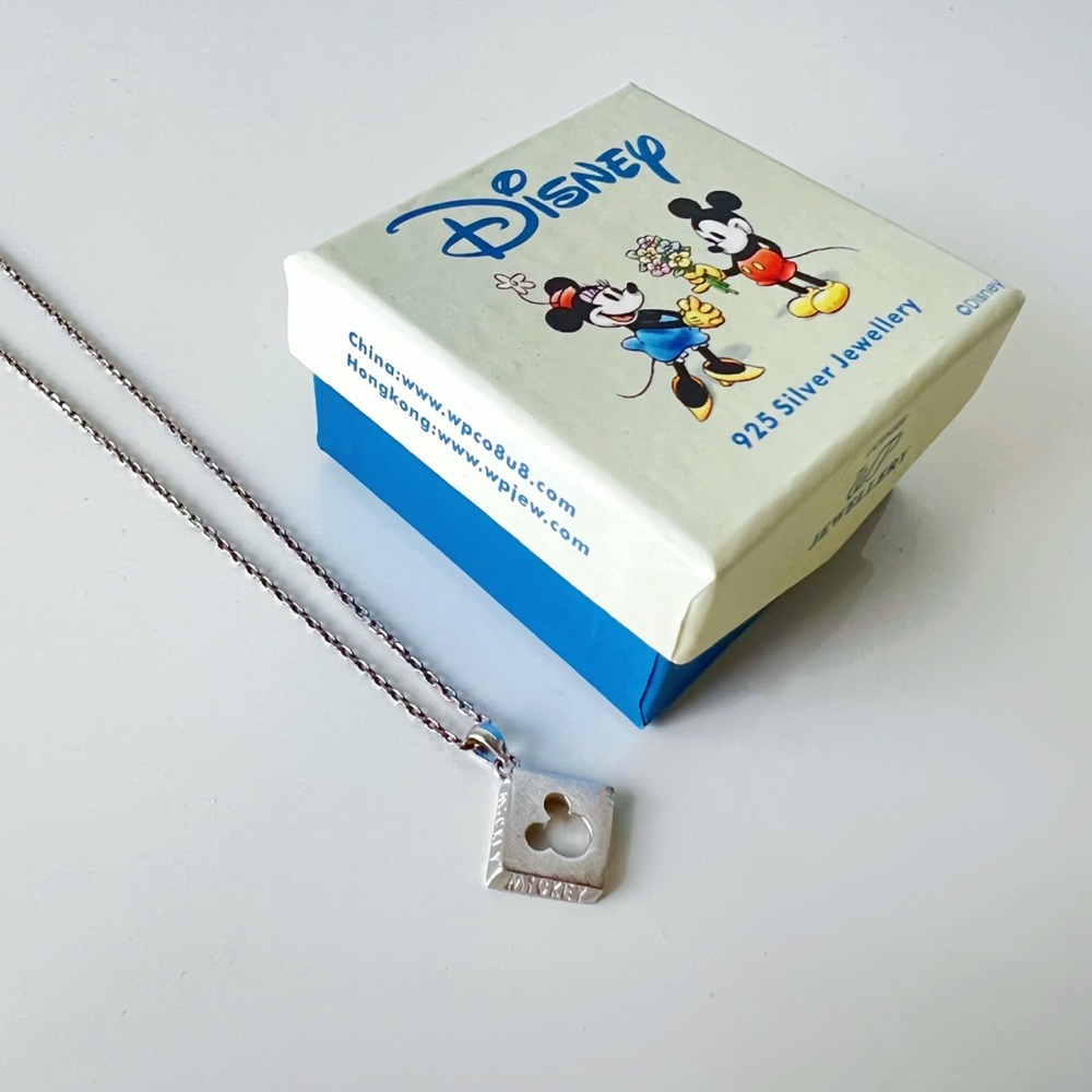 Disney Mickey Mouse 925 Sterling Silver Necklace